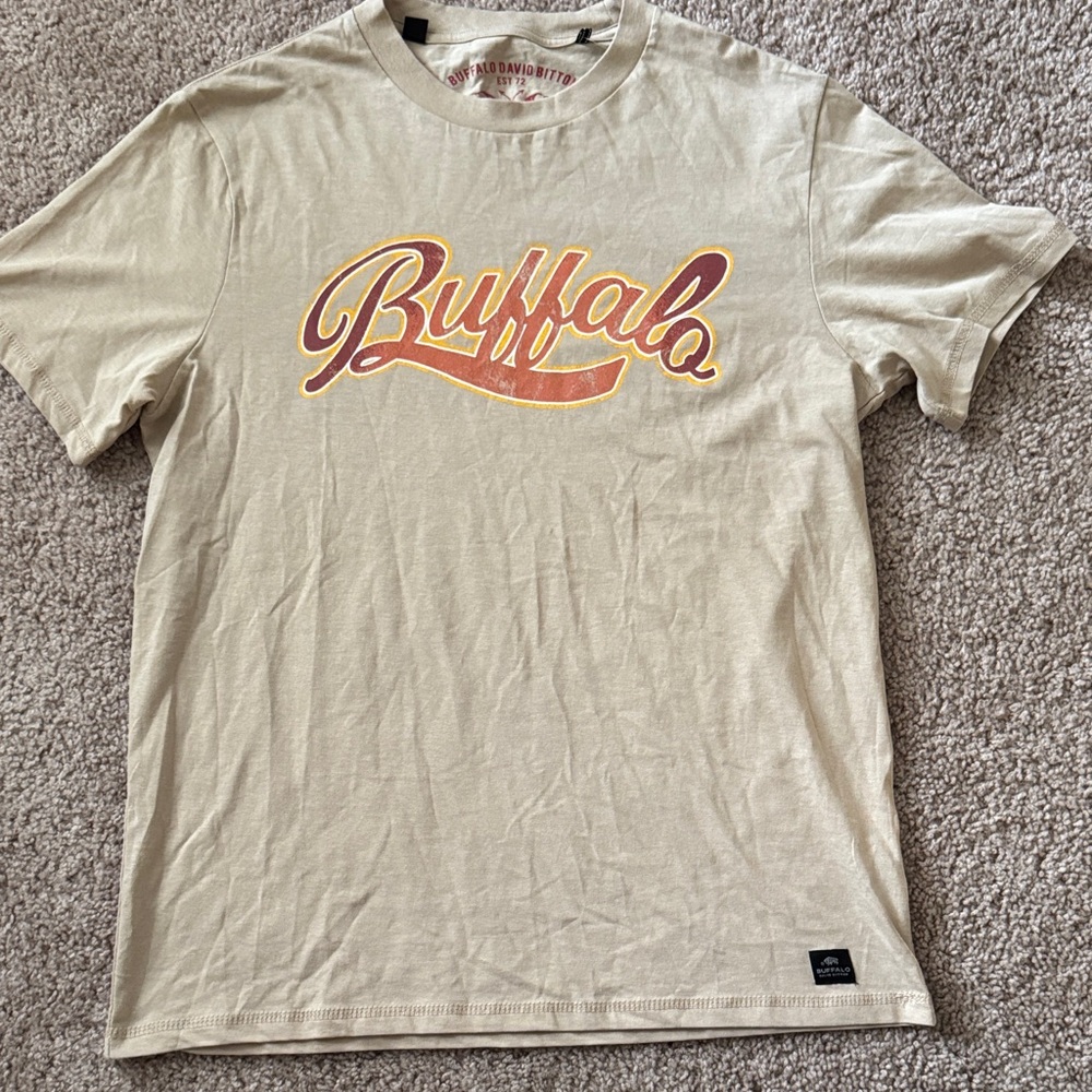 Buffalo David Bitton Tan Graphic Tee